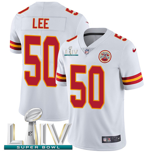 Kansas City Chiefs #50 Darron Lee White Super Bowl LIV 2020 Men's Stitched Vapor Untouchable Limited Jersey Men's cheap jerseys for sale - CheapJerseys.Shop