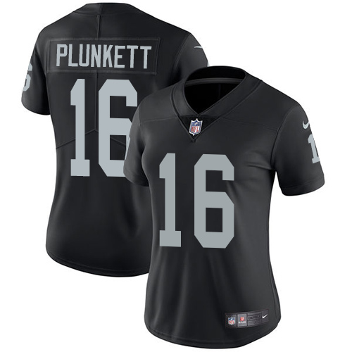 Las Vegas Raiders #16 Jim Plunkett Black Team Color Women's Stitched Vapor Untouchable Limited Jersey Womens cheap jerseys for sale - CheapJerseys.Shop