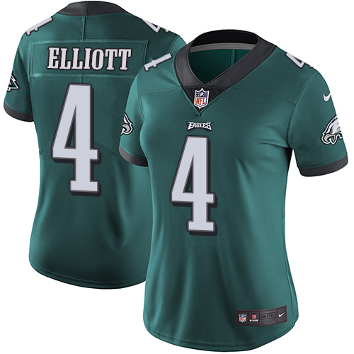 Philadelphia Eagles #4 Jake Elliott Midnight Green Team Color Women's Stitched Vapor Untouchable Limited Jersey Womens cheap jerseys for sale - CheapJerseys.Shop