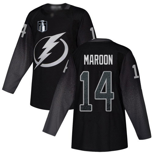 Tampa Bay Lightning #14 Pat Maroon Black 2022 Stanley Cup Final Patch Alternate Authentic Stitched Jersey Men's cheap jerseys for sale - CheapJerseys.Shop