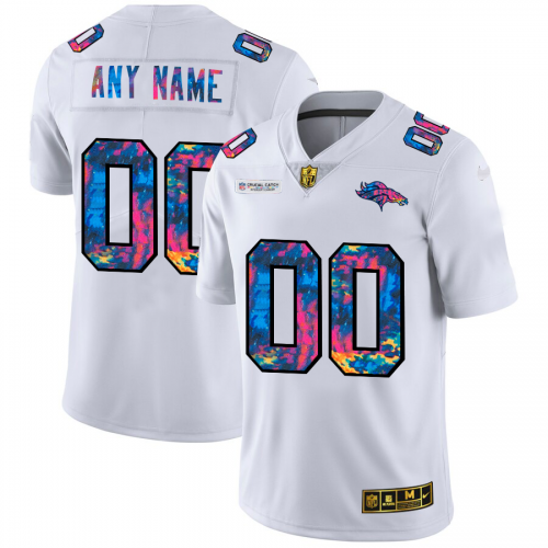 Denver Broncos Custom Men's White Multi-Color 2020 Crucial Catch Limited Jersey cheap jerseys for sale - CheapJerseys.Shop