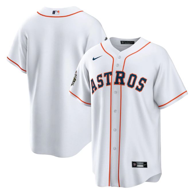 Houston Astros Blank White 2022 World Series Home Stitched Men's Jersey cheap jerseys for sale - CheapJerseys.Shop