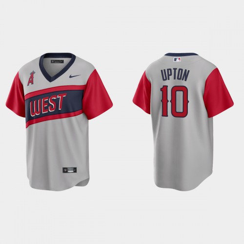 Los Angeles Los Angeles Angels #10 Justin Upton Men's Gray 2021 Little League Classic Game Jersey Men's cheap jerseys for sale - CheapJerseys.Shop