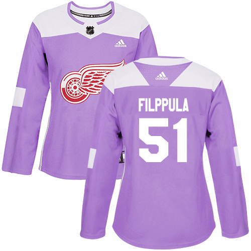 Detroit Red Wings #51 Valtteri Filppula Purple Authentic Fights Cancer Women's Stitched Jersey Womens cheap jerseys for sale - CheapJerseys.Shop