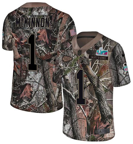 Chiefs #1 Jerick McKinnon Camo Super Bowl LVII Patch Youth Stitched Limited Rush Realtree Jersey cheap jerseys for sale - CheapJerseys.Shop