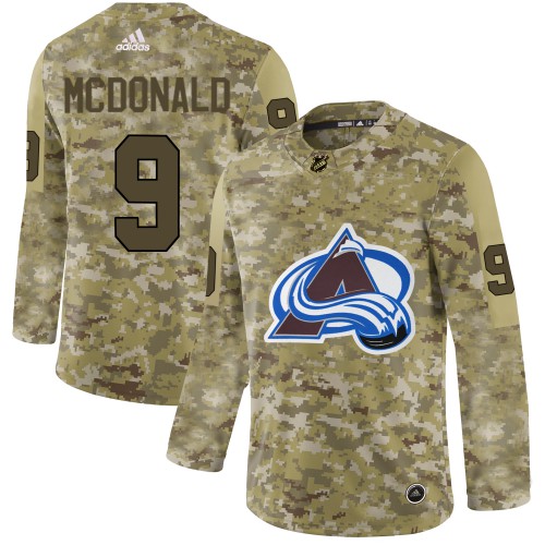 Colorado Avalanche #9 Lanny McDonald Camo Authentic Stitched Jersey Men's cheap jerseys for sale - CheapJerseys.Shop