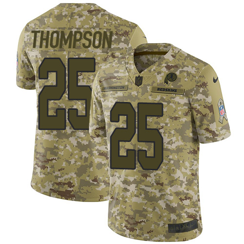 Washington Commanders #25 Chris Thompson Camo Men's Stitched Limited 2018 Salute To Service Jersey Men's cheap jerseys for sale - CheapJerseys.Shop