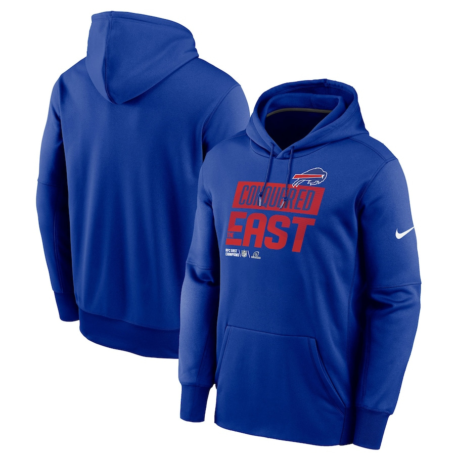 Buffalo Bills Men's Royal 2022 AFC East Division Champions Locker Room Trophy Collection Pullover Hoodie cheap jerseys for sale - CheapJerseys.Shop