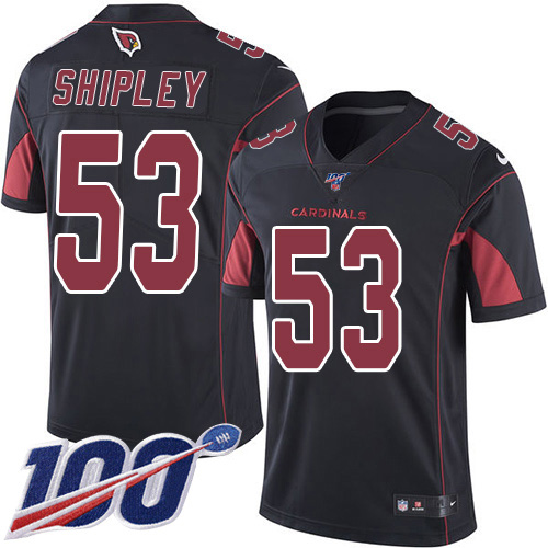 Arizona Cardinals #53 A.Q. Shipley Black Men's Stitched Limited Rush 100th Season Jersey Men's cheap jerseys for sale - CheapJerseys.Shop
