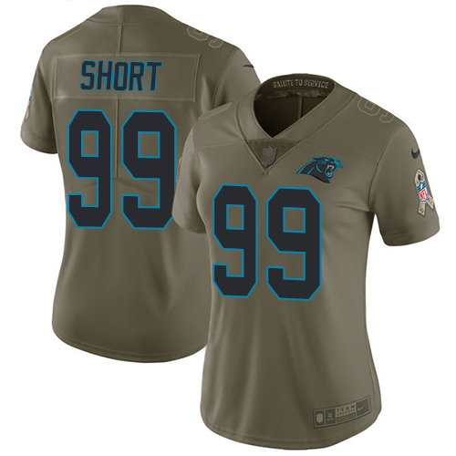 Carolina Panthers #99 Kawann Short Olive Women's Stitched Limited 2017 Salute to Service Jersey Womens cheap jerseys for sale - CheapJerseys.Shop