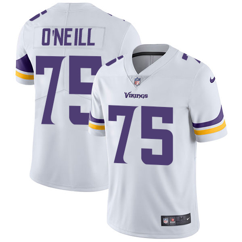 Minnesota Vikings #75 Brian O'Neill White Men's Stitched Vapor Untouchable Limited Jersey Men's cheap jerseys for sale - CheapJerseys.Shop