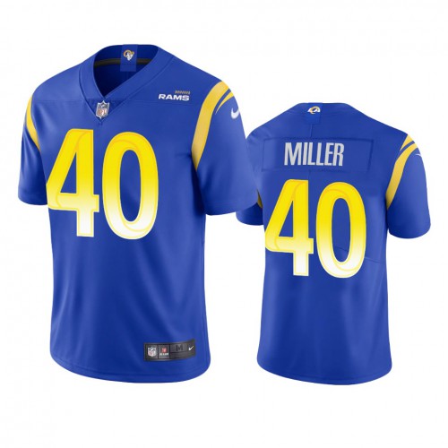 Los Angeles Los Angeles Rams #40 Von Miller Men's Vapor Limited Jersey - Royal Men's cheap jerseys for sale - CheapJerseys.Shop