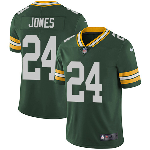 Green Bay Packers #24 Josh Jones Green Team Color Men's Stitched Vapor Untouchable Limited Jersey Men's cheap jerseys for sale - CheapJerseys.Shop