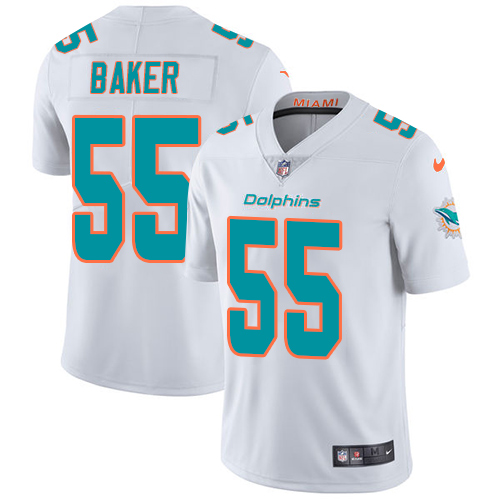 Miami Dolphins #55 Jerome Baker White Men's Stitched Vapor Untouchable Limited Jersey Men's cheap jerseys for sale - CheapJerseys.Shop