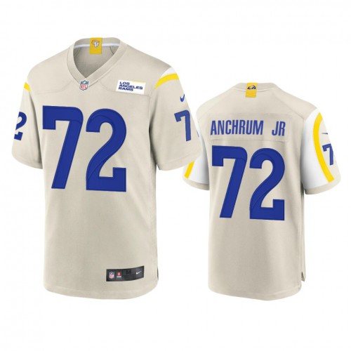 Los Angeles Los Angeles Rams #72 Tremayne Anchrum Jr. Men's Game Jersey - Bone Men's cheap jerseys for sale - CheapJerseys.Shop