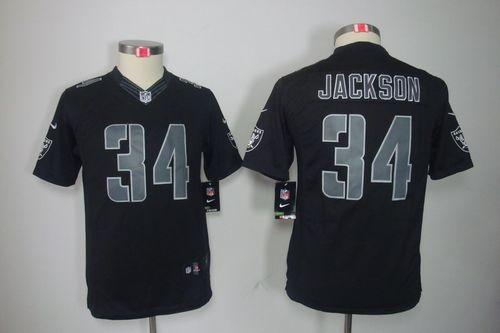 Raiders #34 Bo Jackson Black Impact Youth Stitched Limited Jersey cheap jerseys for sale - CheapJerseys.Shop
