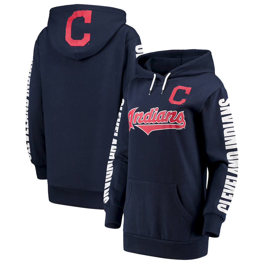 Cleveland Guardians G-III 4Her By Carl Banks Women's Extra Innings Pullover Hoodie Navy cheap jerseys for sale - CheapJerseys.Shop