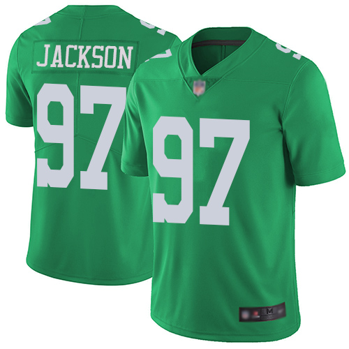 Philadelphia Eagles #97 Malik Jackson Green Youth Stitched Limited Rush Jersey Youth cheap jerseys for sale - CheapJerseys.Shop