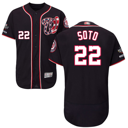 Washington Nationals #22 Juan Soto Navy Blue Flexbase Authentic Collection 2019 World Series Champions Stitched Jersey Men's cheap jerseys for sale - CheapJerseys.Shop