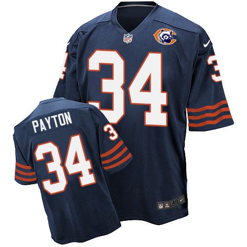 Bears #34 Walter Payton Navy Blue Throwback Men's Stitched Elite Jersey cheap jerseys for sale - CheapJerseys.Shop
