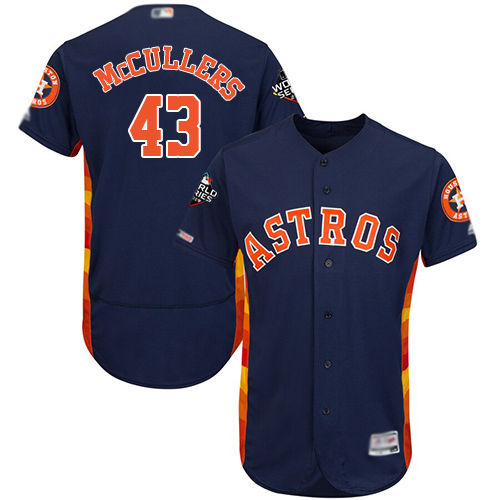 Houston Astros #43 Lance McCullers Navy Blue Flexbase Authentic Collection 2019 World Series Bound Stitched Jersey Men's cheap jerseys for sale - CheapJerseys.Shop