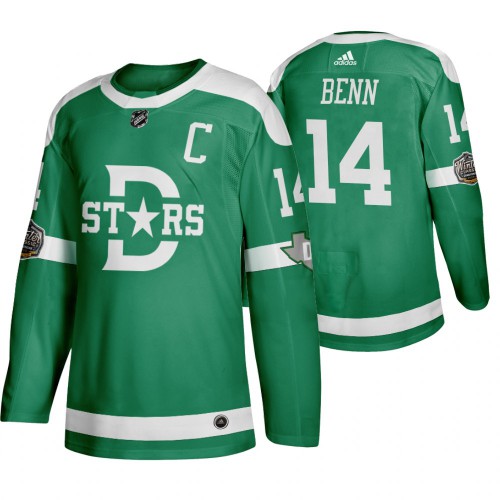 Dallas Dallas Stars #14 Jamie Benn Men's Green 2020 Winter Classic Retro Jersey Men's cheap jerseys for sale - CheapJerseys.Shop