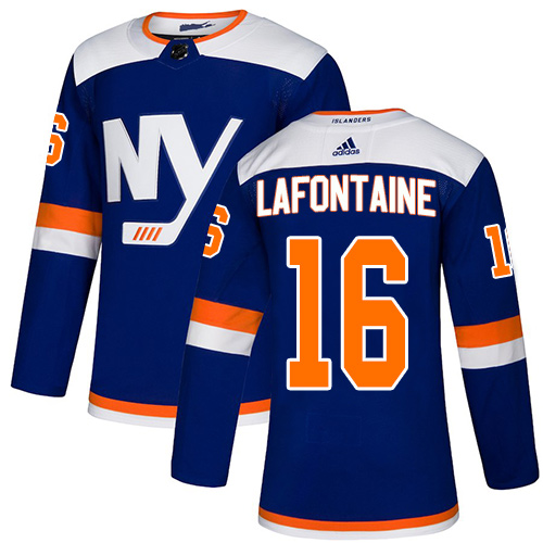 New York Islanders #16 Pat LaFontaine Blue Authentic Alternate Stitched Jersey Men's cheap jerseys for sale - CheapJerseys.Shop