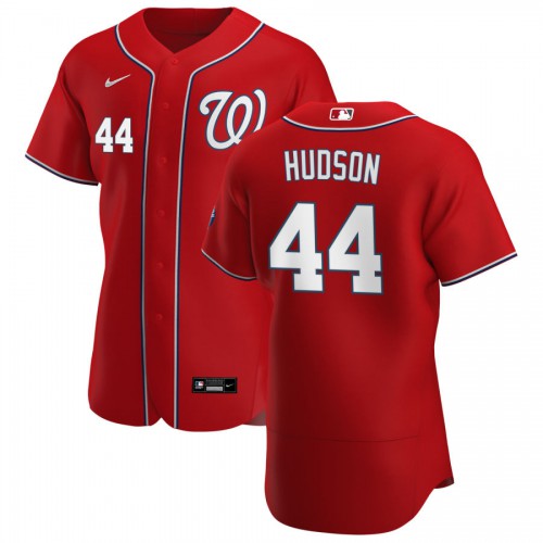 Washington Washington Nationals #44 Daniel Hudson Men's Red Alternate 2020 Authentic Player Jersey Men's cheap jerseys for sale - CheapJerseys.Shop