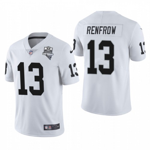 Las Vegas Las Vegas Raiders #13 Hunter Renfrow Men's 2020 Inaugural Season Vapor Limited Jersey White Men's cheap jerseys for sale - CheapJerseys.Shop