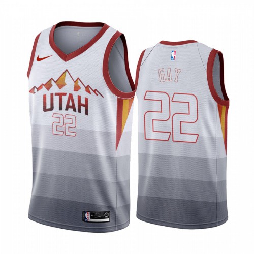 Utah Jazz #22 Rudy Gay Youth Hardwood Classic Jersey White Youth cheap jerseys for sale - CheapJerseys.Shop