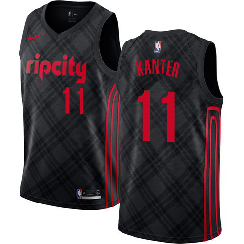 Portland Trail Blazers #11 Enes Kanter Black Youth Swingman City Edition Jersey Youth cheap jerseys for sale - CheapJerseys.Shop