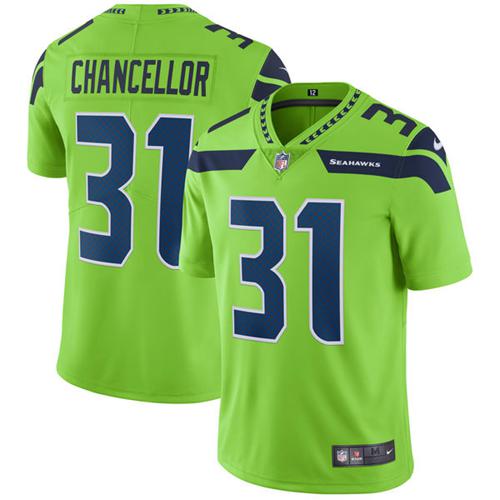 Seattle Seahawks #31 Kam Chancellor Green Men's Stitched Limited Rush Jersey Men's cheap jerseys for sale - CheapJerseys.Shop