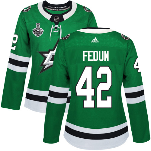 Dallas Stars #42 Taylor Fedun Green Home Authentic Women's 2020 Stanley Cup Final Stitched Jersey Womens cheap jerseys for sale - CheapJerseys.Shop