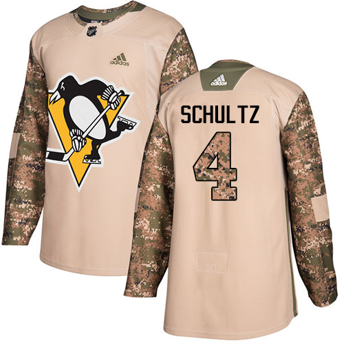 Pittsburgh Penguins #4 Justin Schultz Camo Authentic 2017 Veterans Day Stitched Jersey Men's cheap jerseys for sale - CheapJerseys.Shop