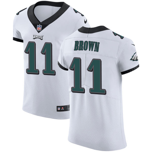 Eagles #11 A.J. Brown White Men's Stitched New Elite Jersey cheap jerseys for sale - CheapJerseys.Shop