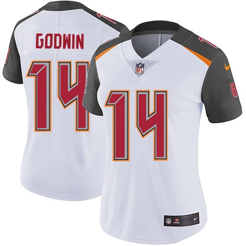 Buccaneers #14 Chris Godwin White Women's Stitched Vapor Untouchable Limited Jersey cheap jerseys for sale - CheapJerseys.Shop