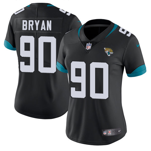 Jacksonville Jaguars #90 Taven Bryan Black Team Color Women's Stitched Vapor Untouchable Limited Jersey Womens cheap jerseys for sale - CheapJerseys.Shop