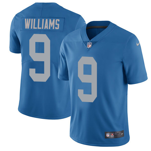 Lions #9 Jameson Williams Blue Throwback Men's Stitched Vapor Untouchable Limited Jersey cheap jerseys for sale - CheapJerseys.Shop