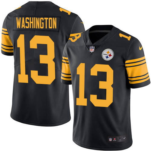 Pittsburgh Steelers #13 James Washington Black Youth Stitched Limited Rush Jersey Youth cheap jerseys for sale - CheapJerseys.Shop