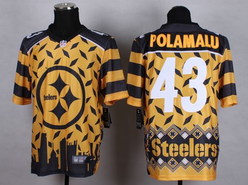 Steelers #43 Troy Polamalu Gold Men's Stitched Elite Noble Fashion Jersey cheap jerseys for sale - CheapJerseys.Shop