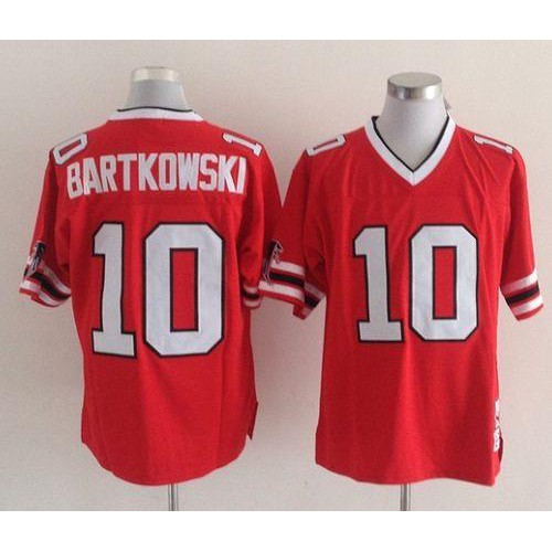 Mitchell And Ness Atlanta Falcons #10 Steve Bartkowski Red Throwback Stitched Jersey Men's cheap jerseys for sale - CheapJerseys.Shop