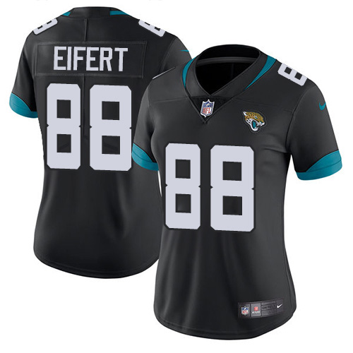 Jacksonville Jaguars #88 Tyler Eifert Black Team Color Women's Stitched Vapor Untouchable Limited Jersey Womens cheap jerseys for sale - CheapJerseys.Shop
