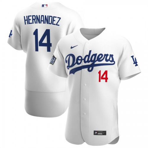Los Angeles Los Angeles Dodgers #14 Enrique Hernandez Men's White Home 2020 World Series Champions Authentic Player Jersey Men's cheap jerseys for sale - CheapJerseys.Shop