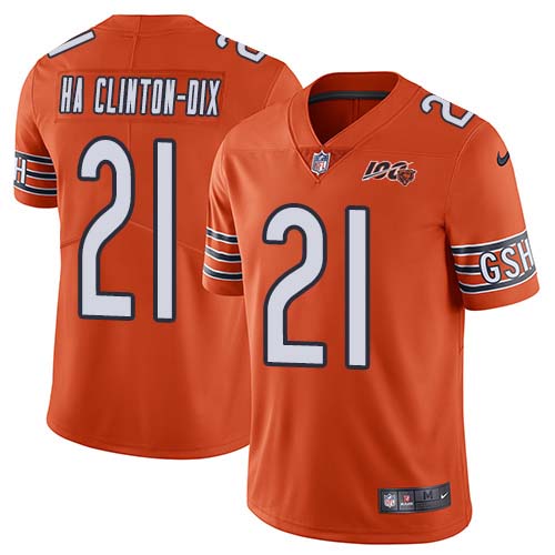 Chicago Bears #21 Ha Ha Clinton-Dix Orange Men's 100th Season Stitched Limited Rush Jersey Men's cheap jerseys for sale - CheapJerseys.Shop