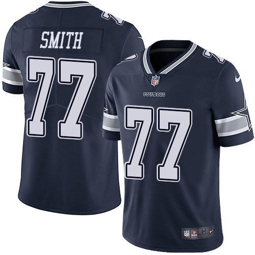Dallas Cowboys #77 Tyron Smith Navy Blue Team Color Youth Stitched Vapor Untouchable Limited Jersey Youth cheap jerseys for sale - CheapJerseys.Shop
