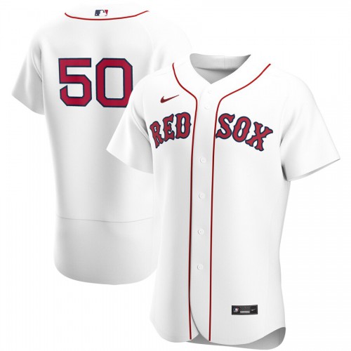 Boston Boston Red Sox #50 Mookie Betts Men's White Home 2020 Authentic Player Jersey Men's cheap jerseys for sale - CheapJerseys.Shop