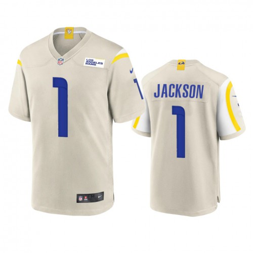 Los Angeles Los Angeles Rams #1 Desean Jackson Men's Game Jersey - Bone Men's cheap jerseys for sale - CheapJerseys.Shop