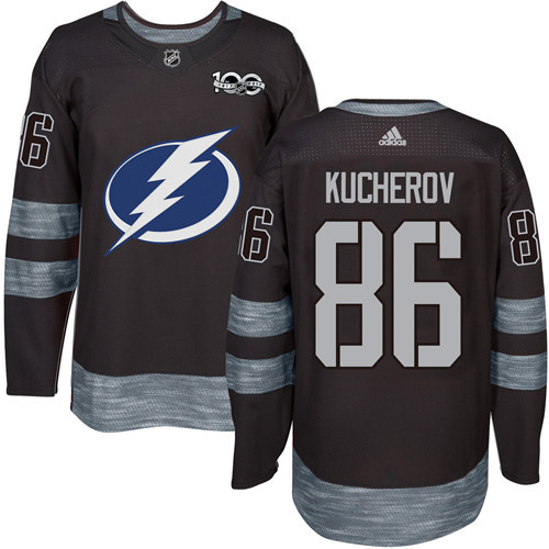 Tampa Bay Lightning #86 Nikita Kucherov Black 1917-2017 100th Anniversary Stitched Jersey Men's cheap jerseys for sale - CheapJerseys.Shop