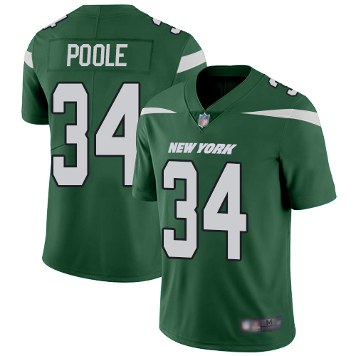 New York Jets #34 Brian Poole Green Team Color Men's Stitched Vapor Untouchable Limited Jersey Men's cheap jerseys for sale - CheapJerseys.Shop