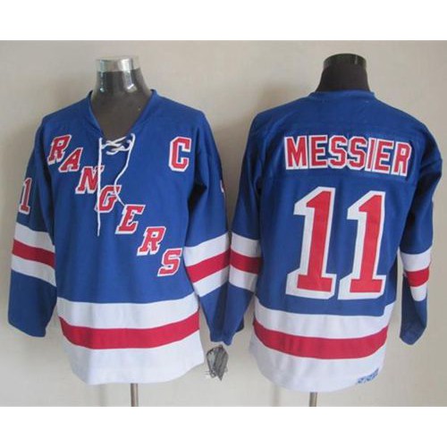 New York Rangers #11 Mark Messier Light Blue CCM Throwback Stitched Jersey Men's cheap jerseys for sale - CheapJerseys.Shop